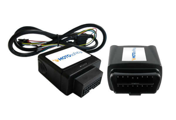 MOTOsafety plug in and wired GPS trackers