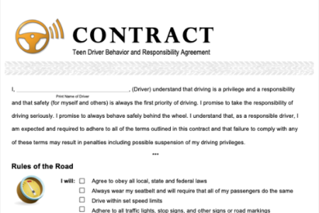 Teen Driving Contract