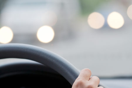 driving with a fuzzy background