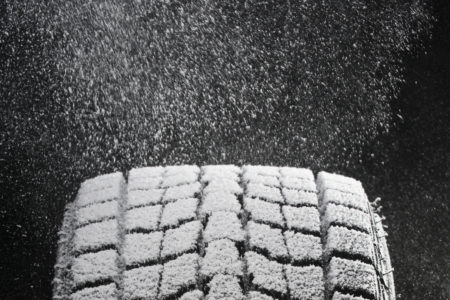 tire with snow