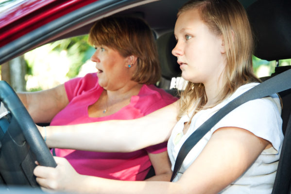 Mom afraid while riding with her driving daughter
