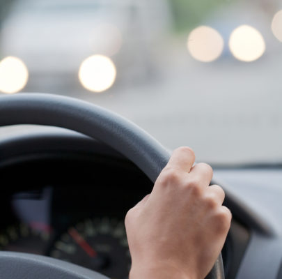 driving with a fuzzy background