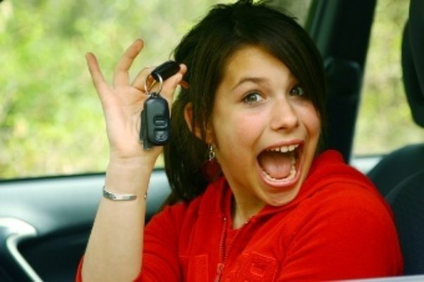 woman with the car keys