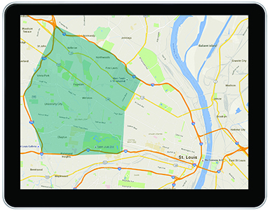 MOTOsafety geofence screenshot